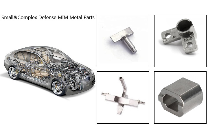 small and comples defense mim metal parts