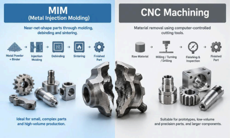 MIM vs CNC Machining MIM vs CNC Machining